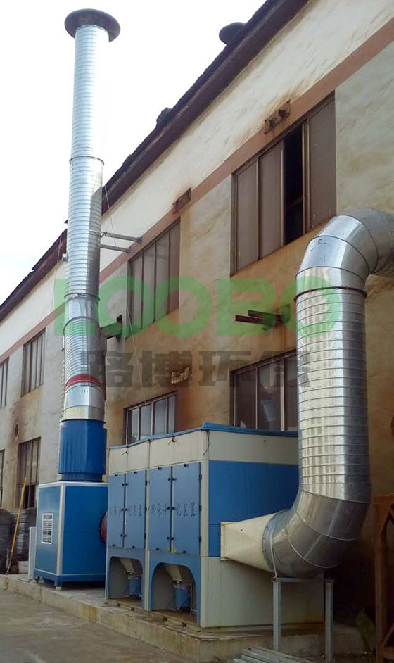 煙臺某大型高端汽車配套企業焊接除塵打磨項目竣工