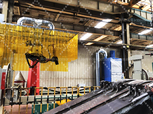 山推焊接機器人工位除塵項目順利竣工