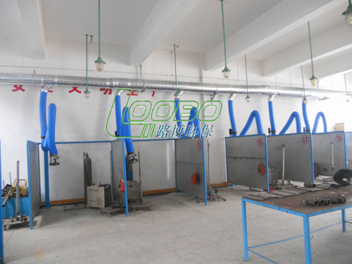 平度技工學校焊培教室焊接煙塵凈化系統工程順利竣工