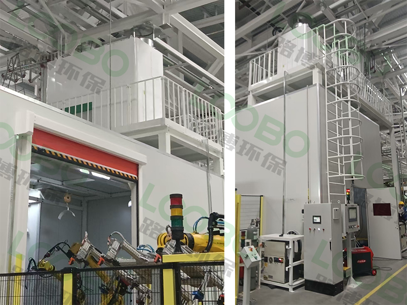 安徽某自動化企業—機器人焊接除塵系統驗收竣工